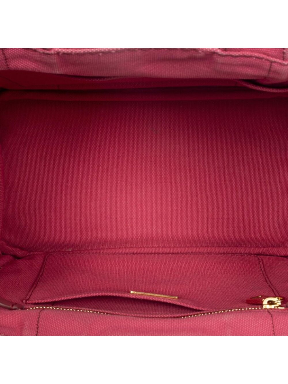 Prada Canapa Small Tote Fuchsia Pink Canvas - Picture 9 of 10